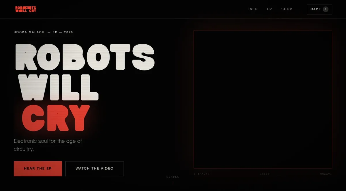 Screenshot of Robots Will Cry